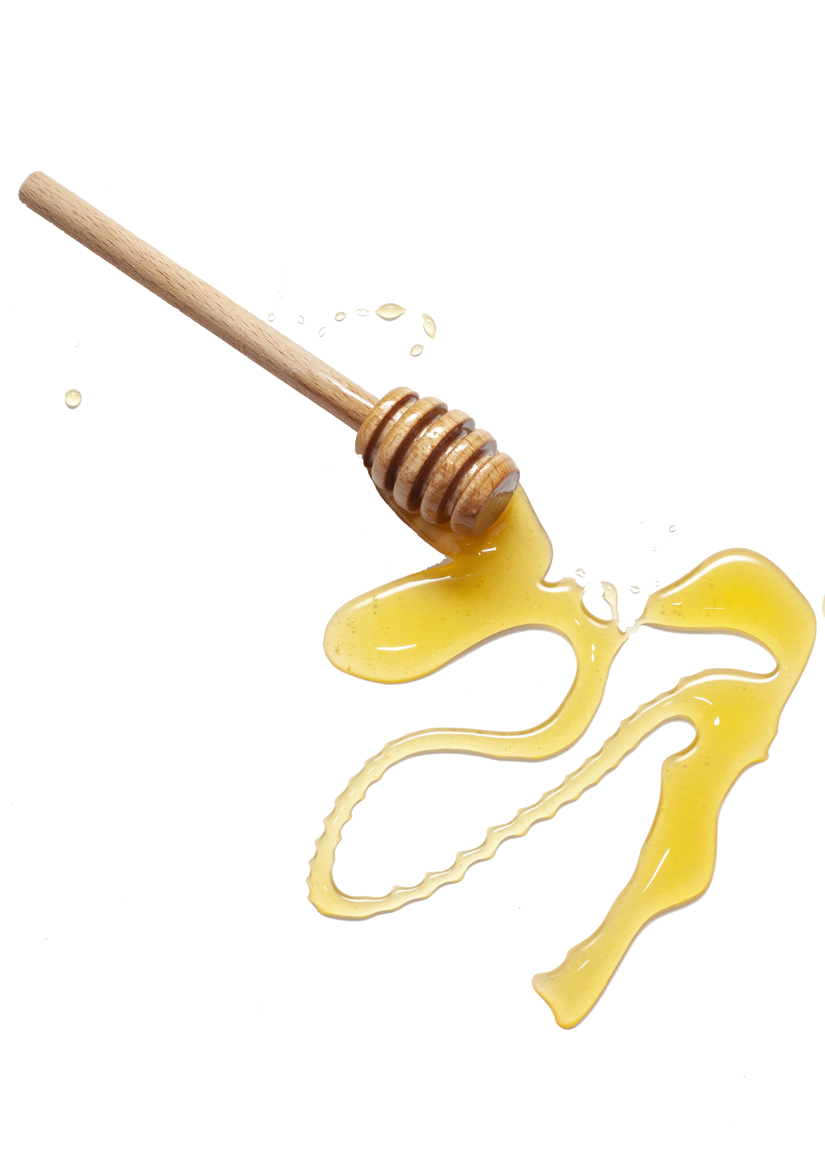 top-view-stick-surrounded-by-honey
